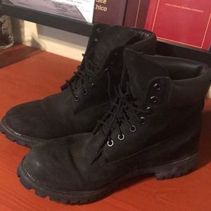 Black Timberland Boots- 10M